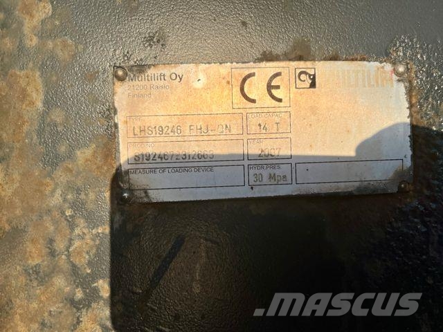 MAN TGM 18.330|Multilift LHS 19246*AC*8-Gang manuell 훅 리프트 트럭