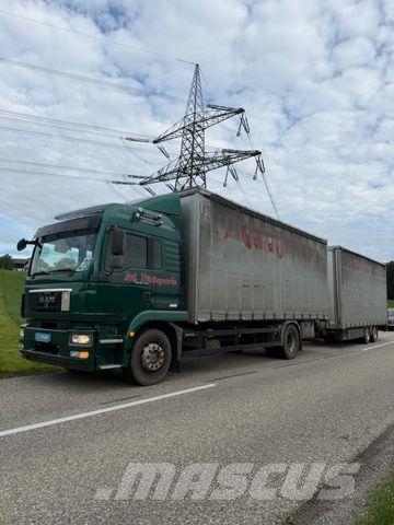 MAN TGM 18.340 + 2 ACHS JUMBO ANHÄNGER LADEBORDWAND Andere Fahrzeuge