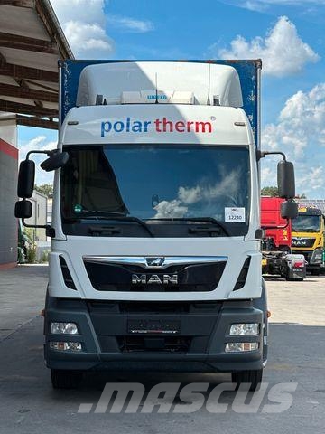 MAN TGM 18.340 4x2 BL Curtainsider/PALFINGER LK/EBA/ Camión con caja abierta