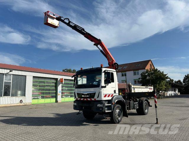 MAN TGM 18.340 4x4 BB / Palfinger PK 1300 / Korb Tipper trucks