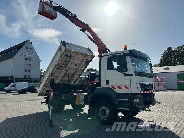 MAN TGM 18.340 4x4 BB / Palfinger PK 1300 / Korb Tipper trucks