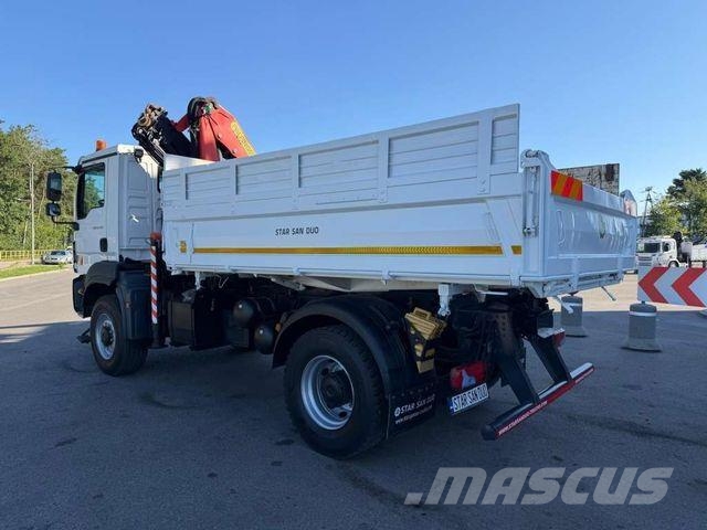 MAN TGM 18.340 4x4 PALFINGER PK 13001 Crane Tipper Самосвал