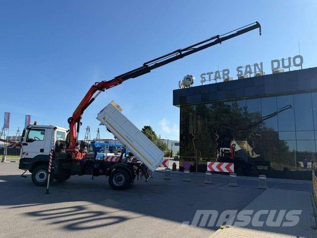 MAN TGM 18.340 4x4 PALFINGER PK 13001 Crane Tipper Самосвал