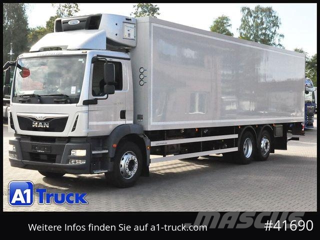 MAN TGM 26.340, Supra 1250Mt LBW, Lenkachse, Kühlkoffer