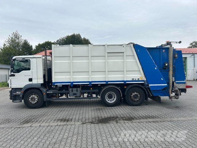 MAN TGM 26.340 / Zöller Medium XL 21,5 + Schüttung Waste trucks