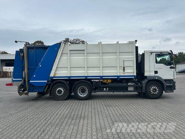 MAN TGM 26.340 / Zöller Medium XL 21,5 + Schüttung Waste trucks