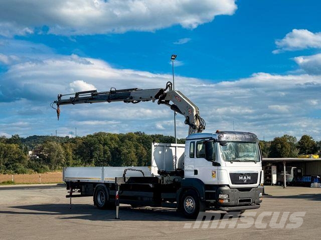 MAN TGS 18.320 * PRITSCHE 7,10 m * PM 40 KRAN/ FUNK! Vlakke laadvloer met kraan