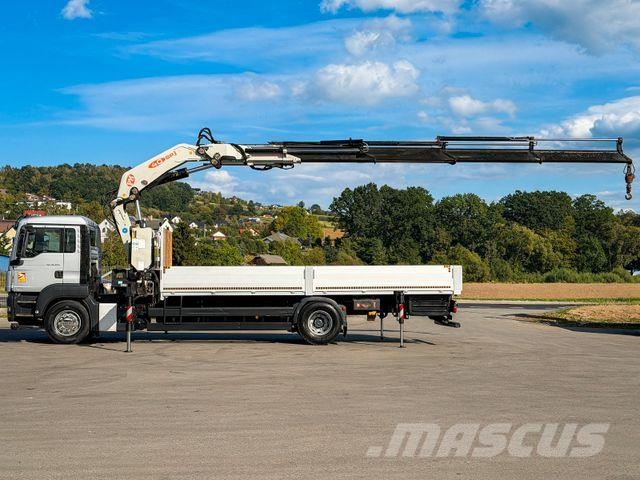 MAN TGS 18.320 * PRITSCHE 7,10 m * PM 40 KRAN/ FUNK! Vlakke laadvloer met kraan