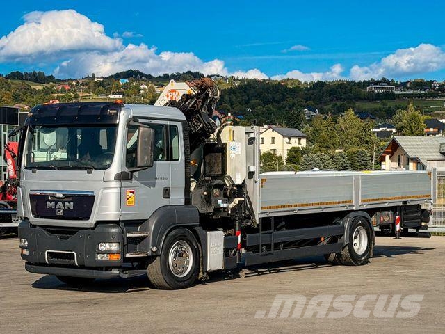 MAN TGS 18.320 * PRITSCHE 7,10 m * PM 40 KRAN/ FUNK! Vlakke laadvloer met kraan