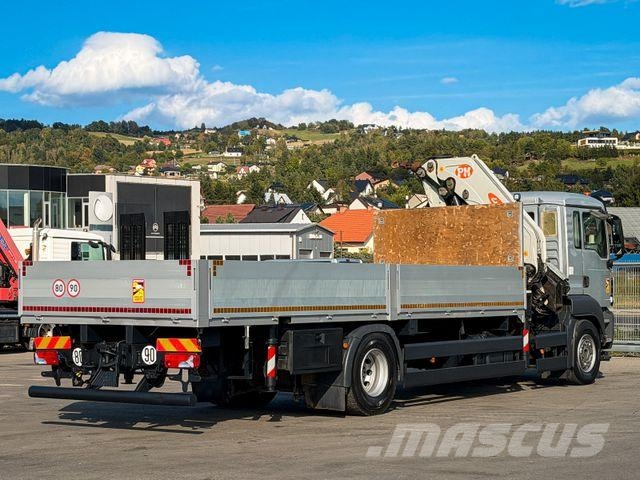 MAN TGS 18.320 * PRITSCHE 7,10 m * PM 40 KRAN/ FUNK! Vlakke laadvloer met kraan