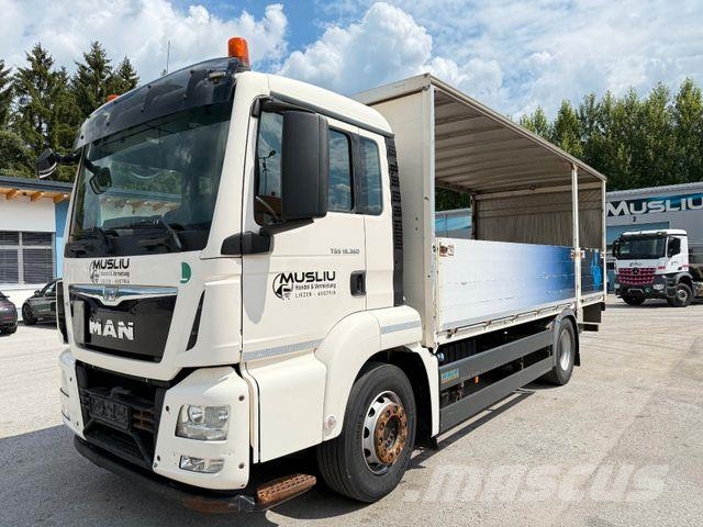MAN TGS 18.360 LL ADR Pritsche 1500Kg Ladebordwand Platós / Ponyvás teherautók