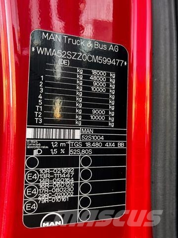 MAN TGS 18.480 4x4 BB/AGRO/Retarder/AHK/ACC/EU5 Kamioni-šasije