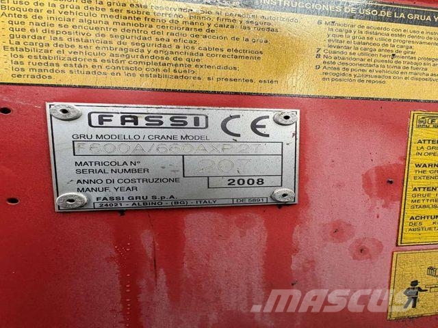 MAN TGS 26.320 6x2 FASSI F660AXP.27 Crane Fly Jib Żurawie samochodowe