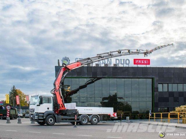 MAN TGS 26.320 6x2 FASSI F660AXP.27 Crane Fly Jib Żurawie samochodowe