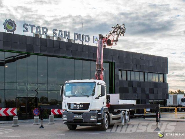 MAN TGS 26.320 6x2 FASSI F660AXP.27 Crane Fly Jib Żurawie samochodowe