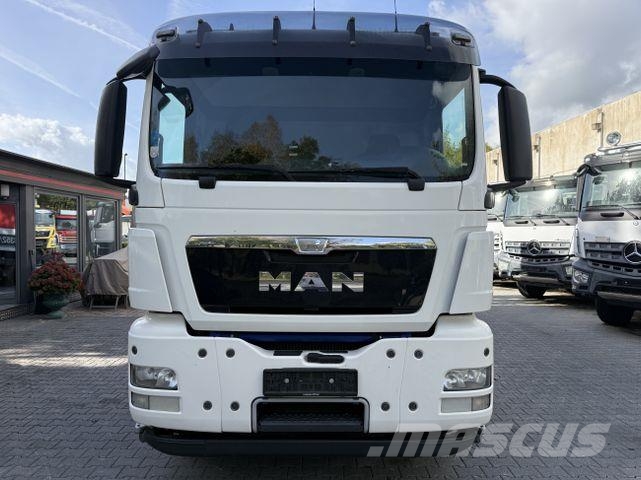 MAN TGS 26.360 6X2 Kran MKG 231 Jib bis 26 Meter Pritschenwagen/Pritschenwagen mit Seitenklappe