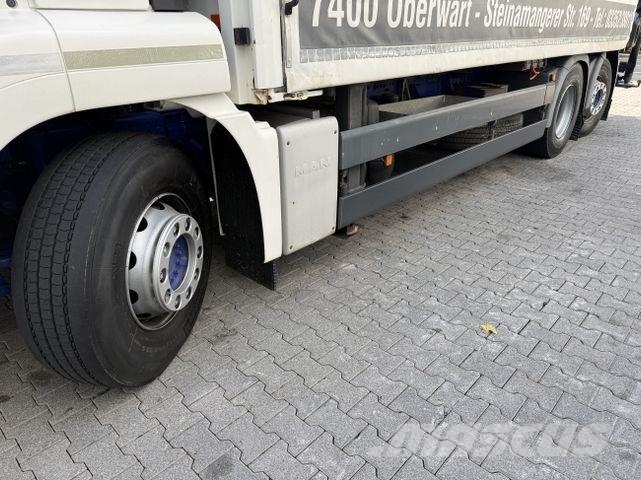 MAN TGS 26.360 6X2 Kran MKG 231 Jib bis 26 Meter Pritschenwagen/Pritschenwagen mit Seitenklappe
