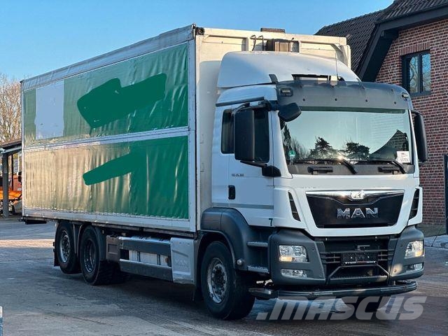 MAN TGS 26.360 6x2 LL Stapleraufnahme & Lenk/Lift Camión con caja abierta