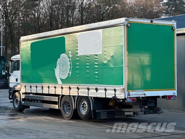 MAN TGS 26.360 6x2 LL Stapleraufnahme & Lenk/Lift Camión con caja abierta