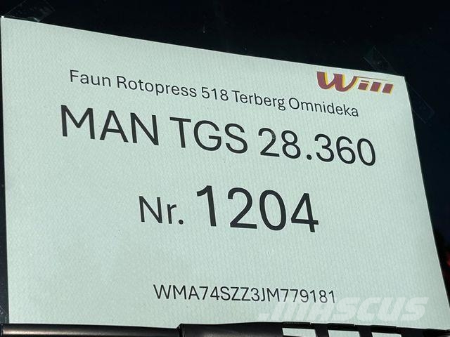 MAN TGS 26.360 Faun Rotopress 518 - Terberg Omnideka Камиони за отпадъци