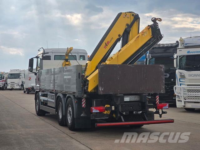 MAN TGS 26.360 * HYVA-KRAN * 12.8M * FERNBEDIENUNG شاحنات الرافعات