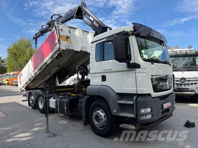 MAN TGS 26.400 6X2 Kipper mit Kran Hiab 166-3 自卸式货车