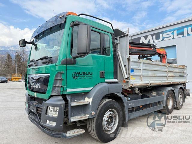 MAN TGS 26.400 6X2 Lenk Kipper Kran PK 18002 Funk Kipper