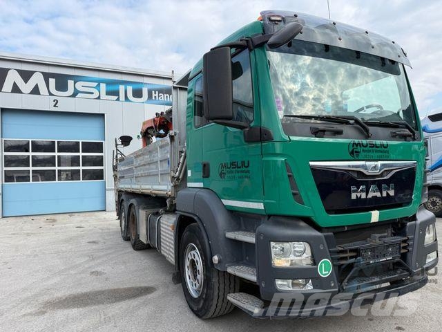 MAN TGS 26.400 6X2 Lenk Kipper Kran PK 18002 Funk Kipper