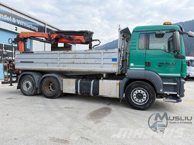 MAN TGS 26.400 6X2 Lenk Kipper Kran PK 18002 Funk Kipper