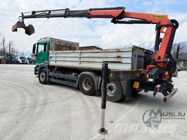 MAN TGS 26.400 6X2 Lenk Kipper Kran PK 18002 Funk Kipper