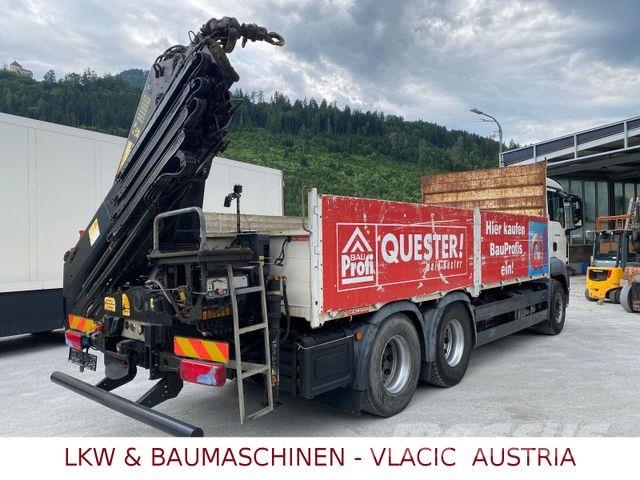 MAN TGS 26.400 6x4 mit Kran HIAB 166 Caminhões de mesa/dropside