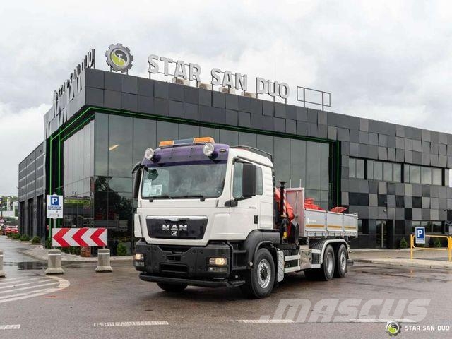 MAN TGS 26.400 6x4 Palfinger PK 34002 crane Kipper Camion benne