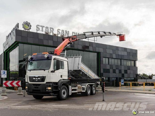 MAN TGS 26.400 6x4H Palfinger PK 34002 crane Kippe Самоскиди