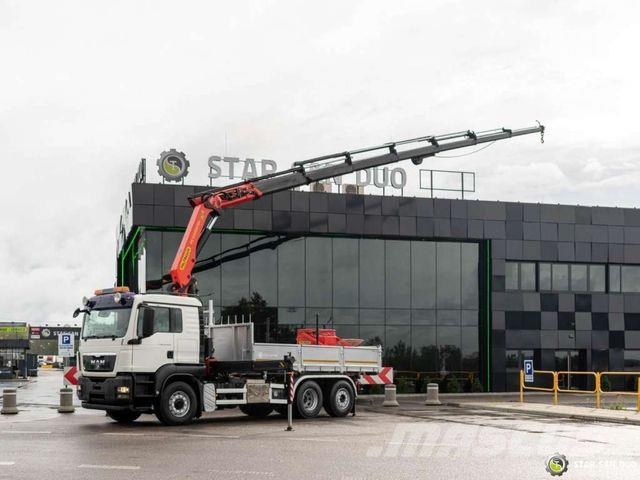 MAN TGS 26.400 6x4H Palfinger PK 34002 crane Kippe Самоскиди
