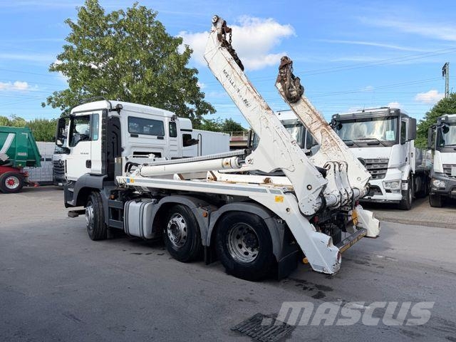 MAN TGS 26.400 BL/Meiller-AK16-Funk-6x2-Vorlauf-Lenk Camiões caixa desmontável com elevador de cabo