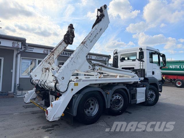 MAN TGS 26.400 BL/Meiller-AK16-Funk-6x2-Vorlauf-Lenk Camiões caixa desmontável com elevador de cabo