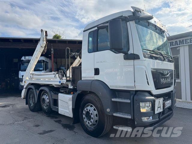 MAN TGS 26.400 BL/Meiller-AK16-Funk-6x2-Vorlauf-Lenk Camiões caixa desmontável com elevador de cabo