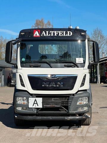 MAN TGS 26.420 6x2 BL MEILLER AK12 Absetzer Lastväxlare med kabellift