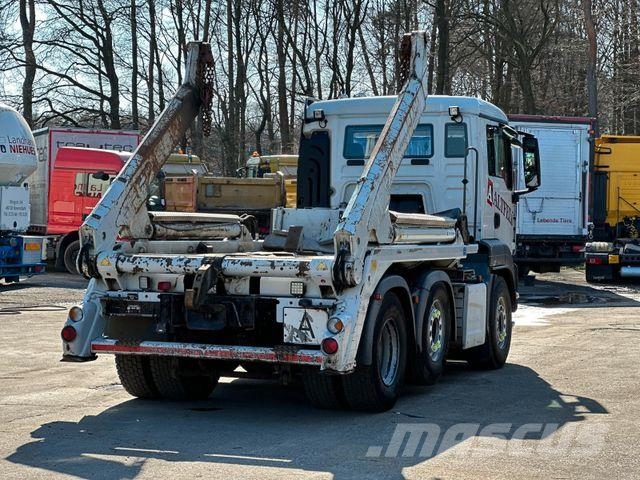MAN TGS 26.420 6x2 BL MEILLER AK12 Absetzer Lastväxlare med kabellift