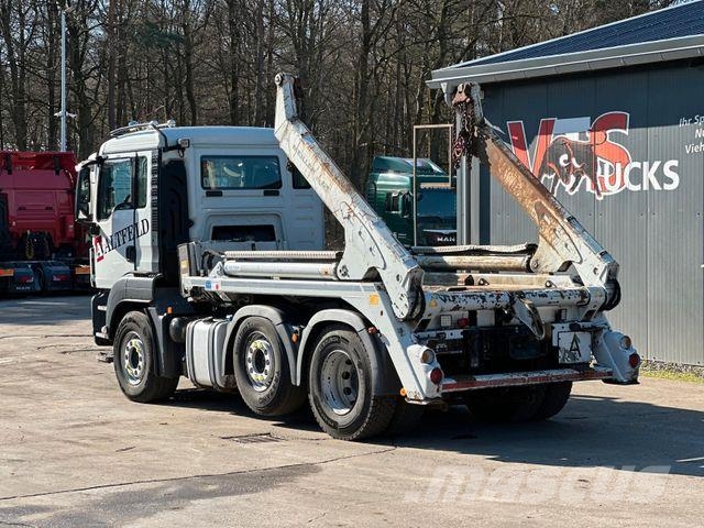 MAN TGS 26.420 6x2 BL MEILLER AK12 Absetzer Lastväxlare med kabellift
