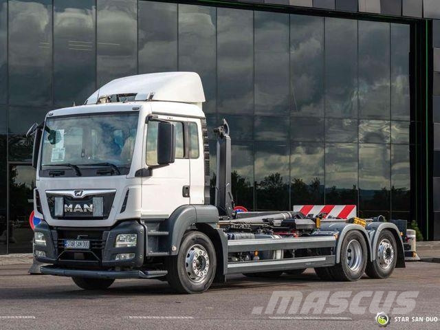 MAN Tgs 26.420 6x2 Meiller Rs 21.70 Hooklift Vrachtwagen met containersysteem