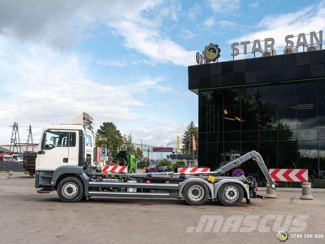 MAN Tgs 26.420 6x2 Meiller Rs 21.70 Hooklift Vrachtwagen met containersysteem