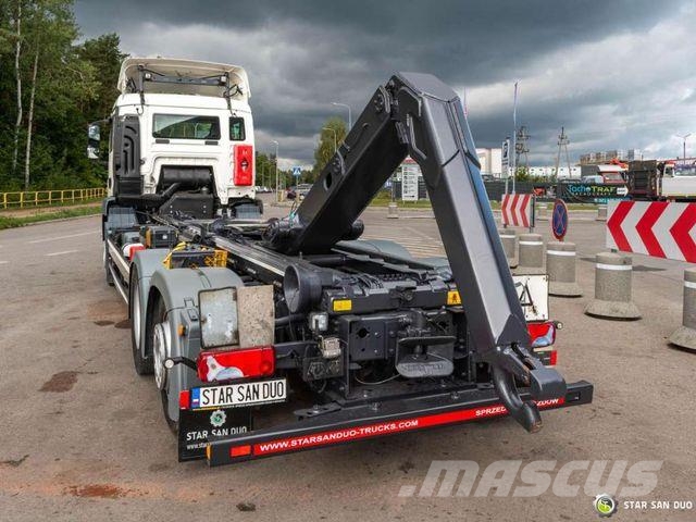 MAN Tgs 26.420 6x2 Meiller Rs 21.70 Hooklift Vrachtwagen met containersysteem