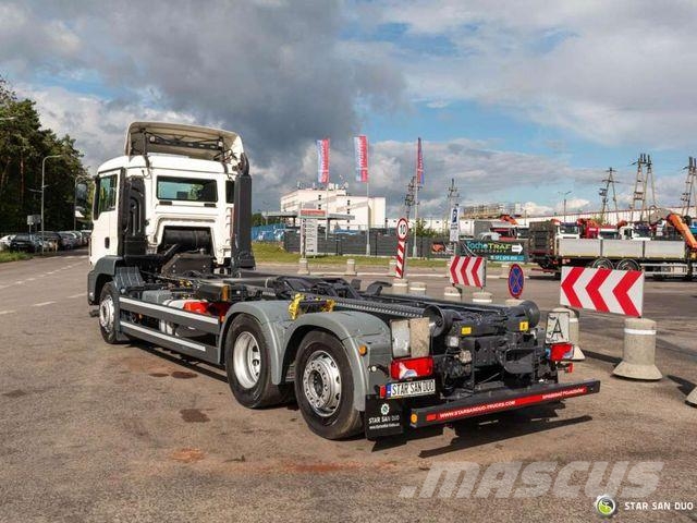 MAN Tgs 26.420 6x2 Meiller Rs 21.70 Hooklift Vrachtwagen met containersysteem