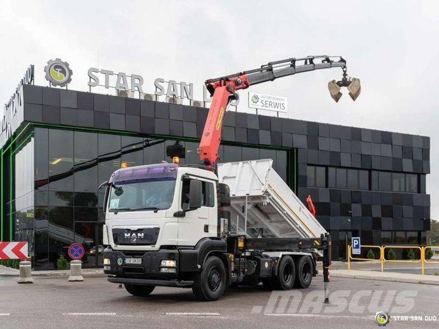 MAN TGS 26.440 6x6H PALFINGER PK 23002 SH Crane Kra Kipper
