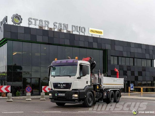 MAN TGS 26.440 6x6H PALFINGER PK 23002 SH Crane Kra Kipper