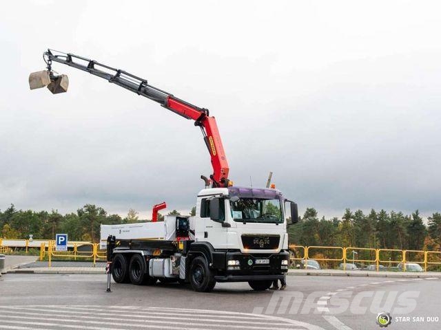 MAN TGS 26.440 6x6H PALFINGER PK 23002 SH Crane Kra Kipper