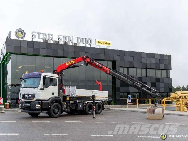 MAN TGS 26.440 6x6H PALFINGER PK 23002 SH Crane Kra Kipper