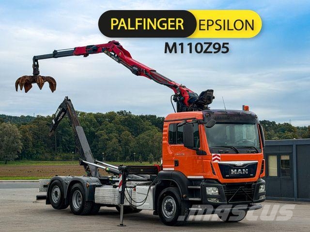 MAN TGS 26.440 Abrollkipper Palfinger Epsilon * 6x4! Вантажівки з гаковим підйомом
