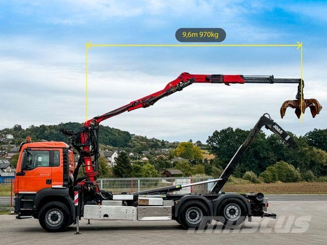 MAN TGS 26.440 Abrollkipper Palfinger Epsilon * 6x4! Вантажівки з гаковим підйомом